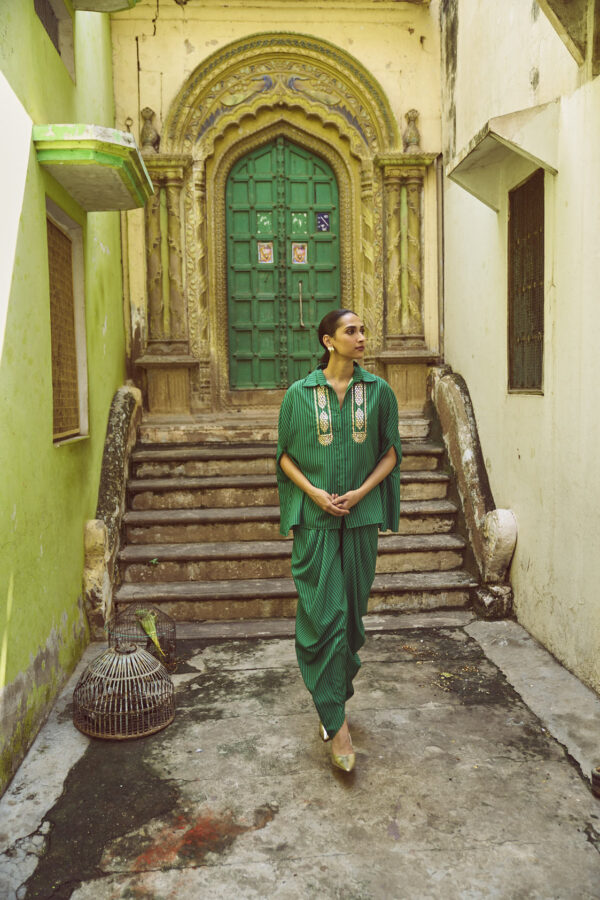 Gota Cape & Drape Pant Set - Image 14