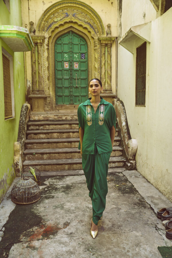 Gota Cape & Drape Pant Set - Image 15