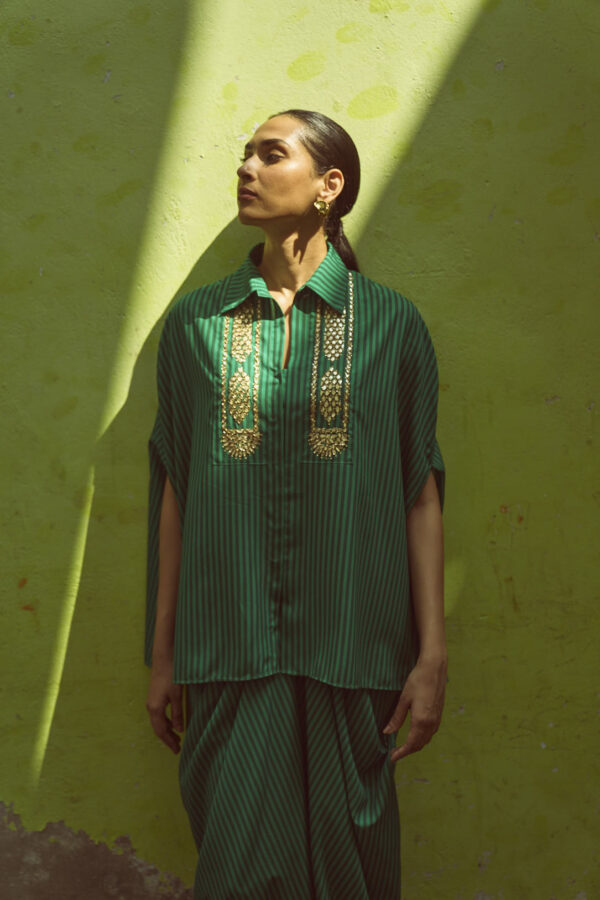 Gota Cape & Drape Pant Set - Image 24