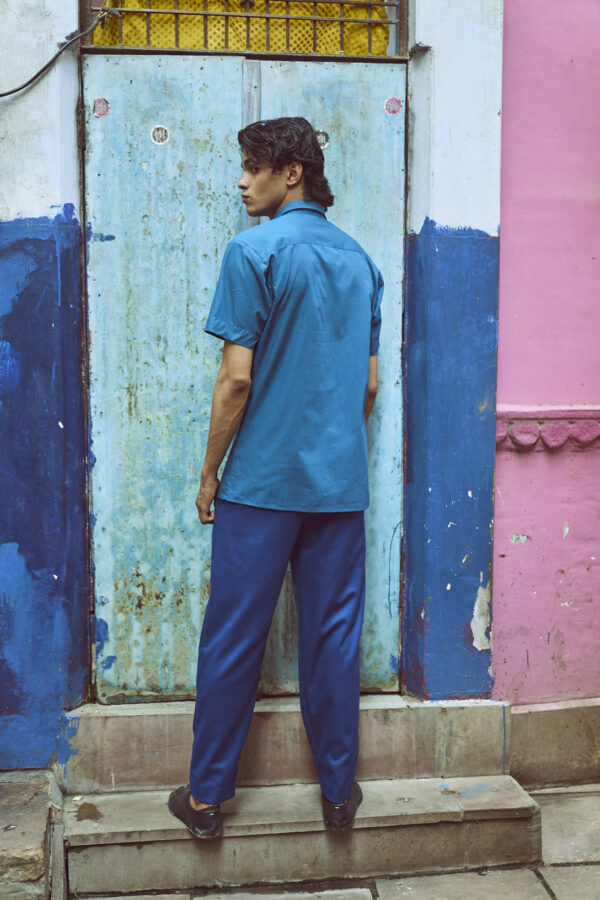 Half Sleeve Pintuck Bib Shirt - Image 10