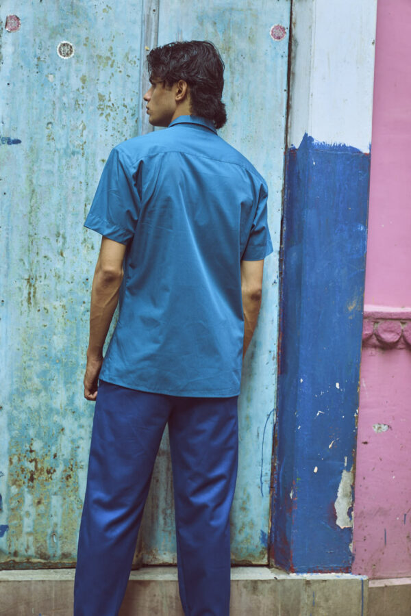 Half Sleeve Pintuck Bib Shirt - Image 11