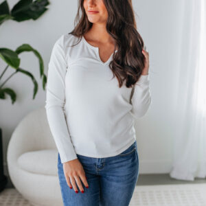 Dalston Long Sleeve Top - Ivory