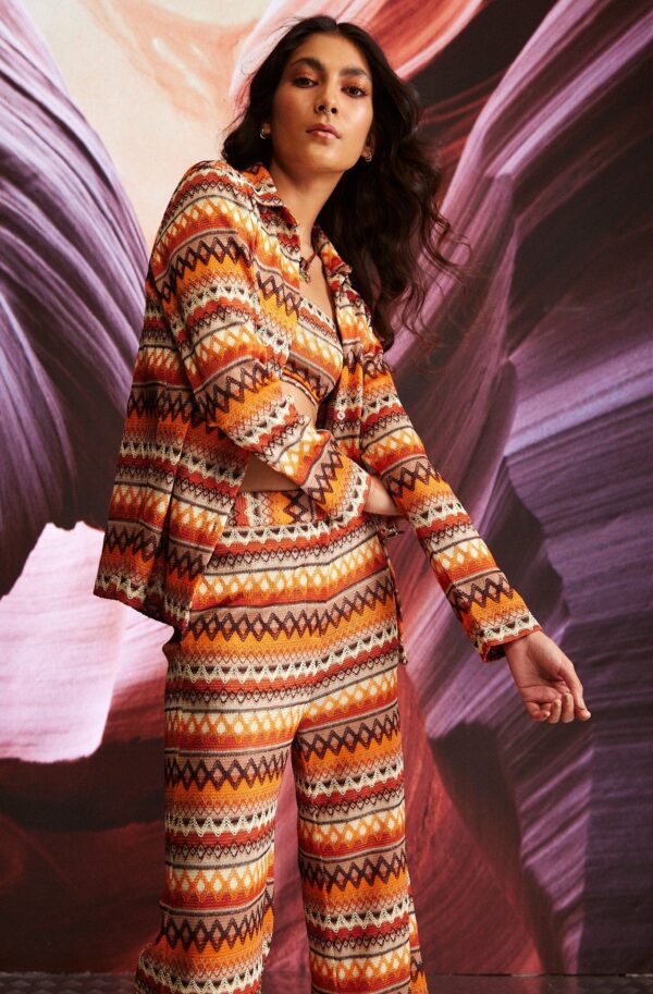 Geometric Jacquard Pant - Image 4