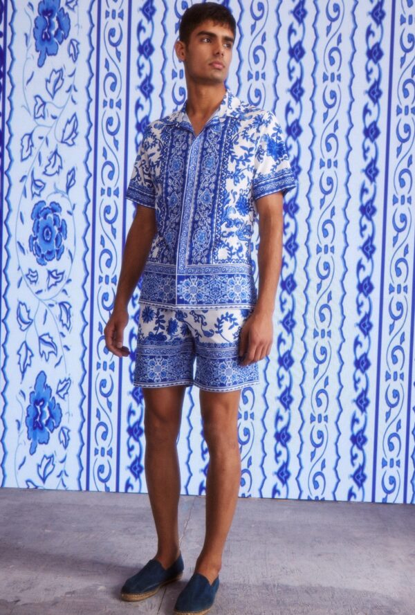 Ceramic Print Half Sleeve Shirt - Image 3
