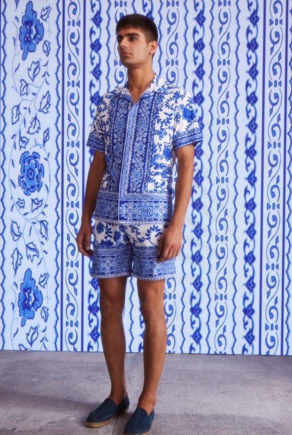 Ceramic Print Half Sleeve Shirt - Image 4