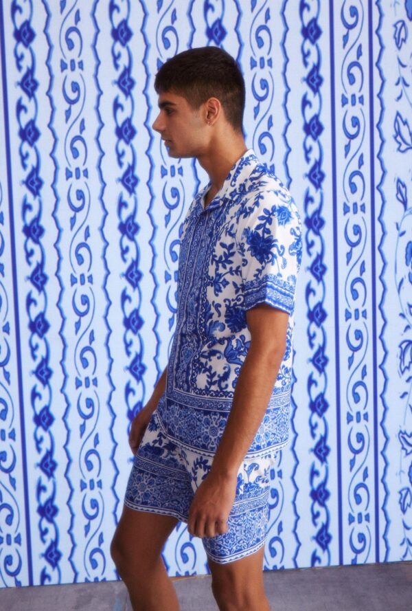 Ceramic Print Half Sleeve Shirt - Image 6