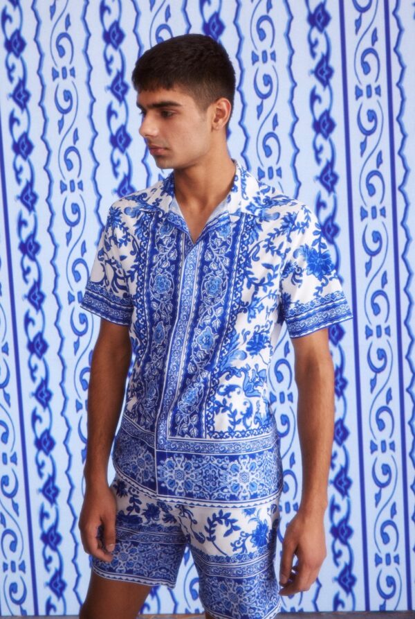 Ceramic Print Half Sleeve Shirt - Image 8