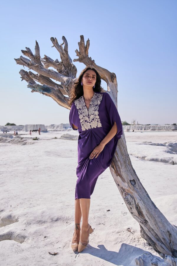 Embroidered Bib Kaftan - Image 2