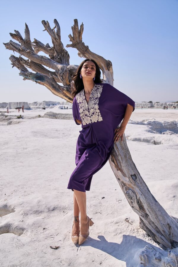 Embroidered Bib Kaftan - Image 3