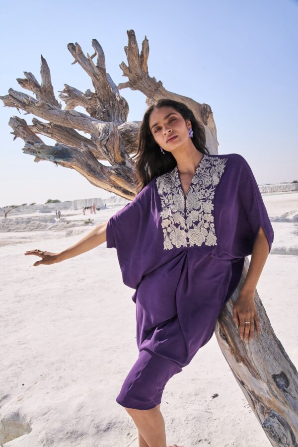 Embroidered Bib Kaftan - Image 5