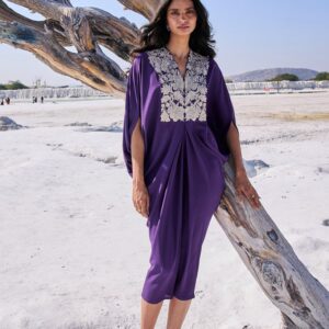 Embroidered Bib Kaftan