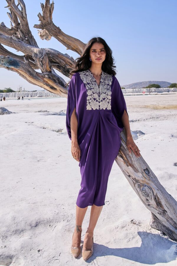 Embroidered Bib Kaftan