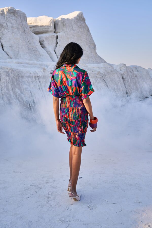 Abstract Smock Shirt Dress - Image 23