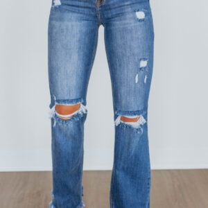 Eloise Risen Jeans - Dark Wash