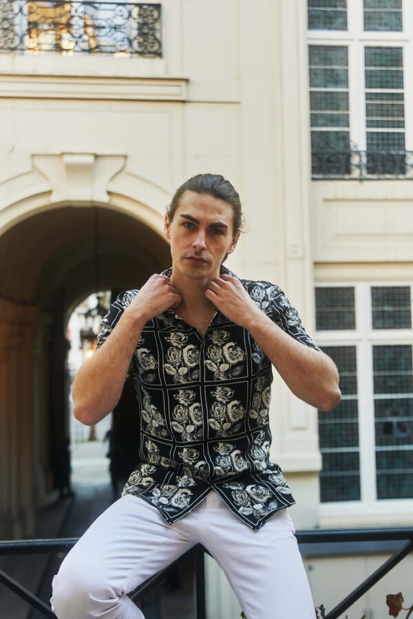 B/W Rose Shirt - Image 4