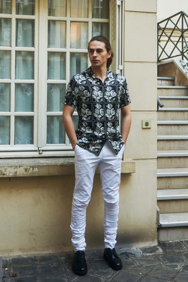 B/W Rose Shirt - Image 5