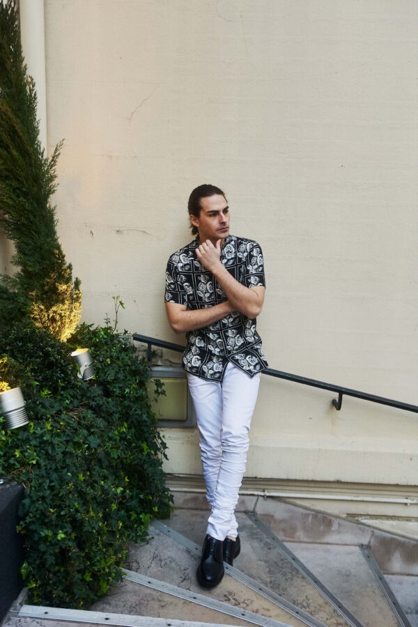 B/W Rose Shirt - Image 2