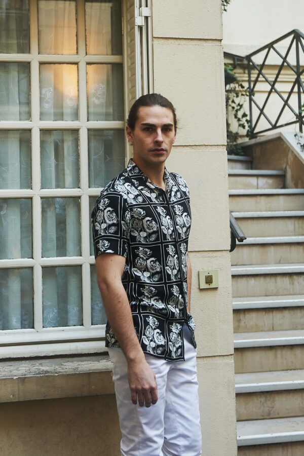 B/W Rose Shirt - Image 3