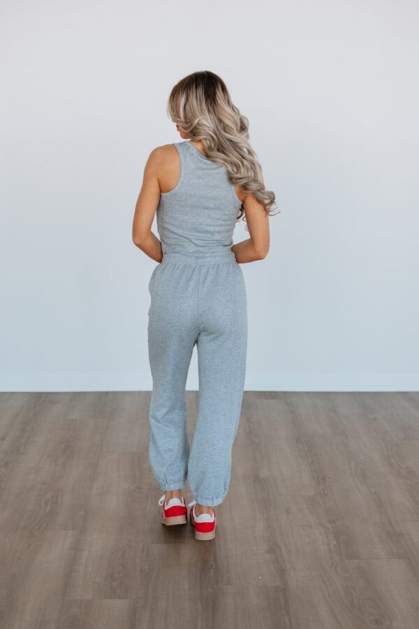 Dax Two-Piece Lounge Set - Heather Grey - Image 5