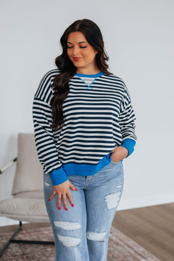Devann Striped Crewneck - Image 3