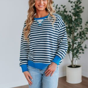 Devann Striped Crewneck
