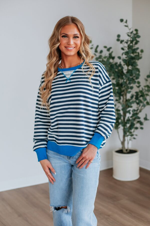 Devann Striped Crewneck