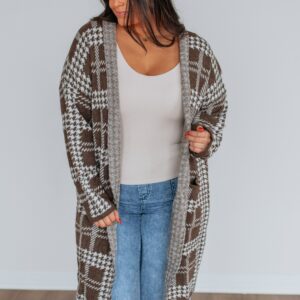 Jaylen Houndstooth Cardigan