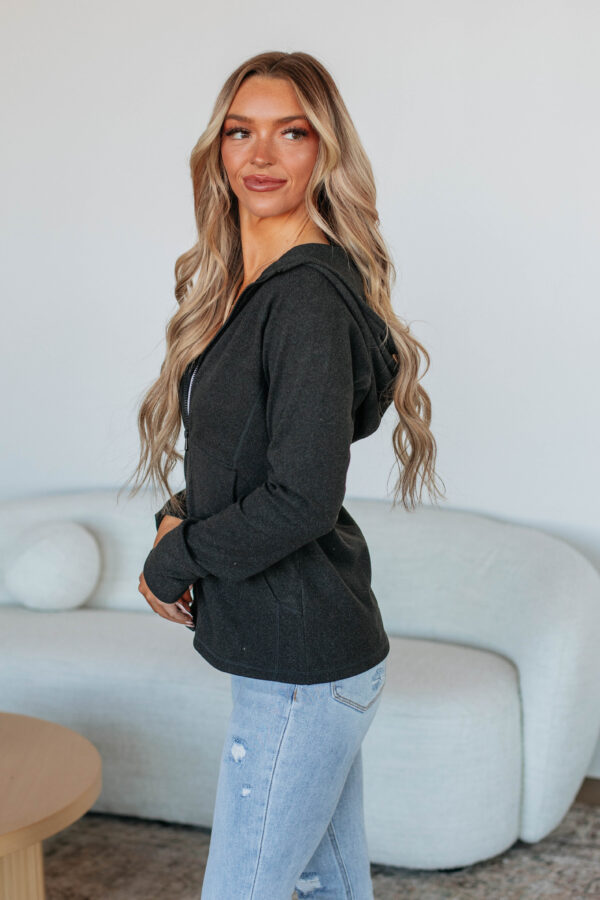 Trinity Zip-Up Jacket - Black - Image 3