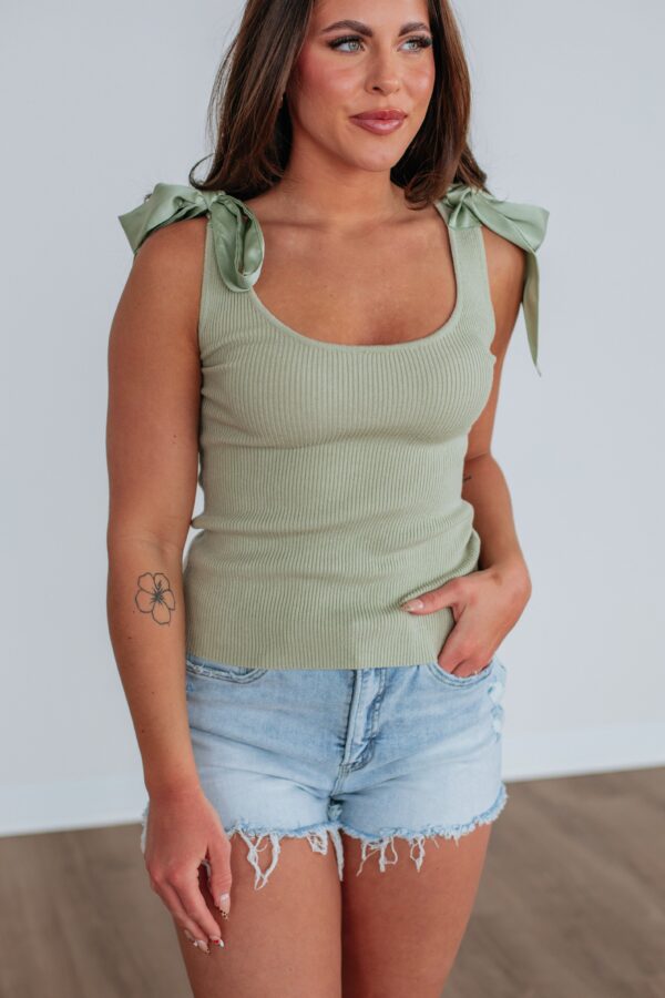 All In Good Time Tank - Sage - Image 2