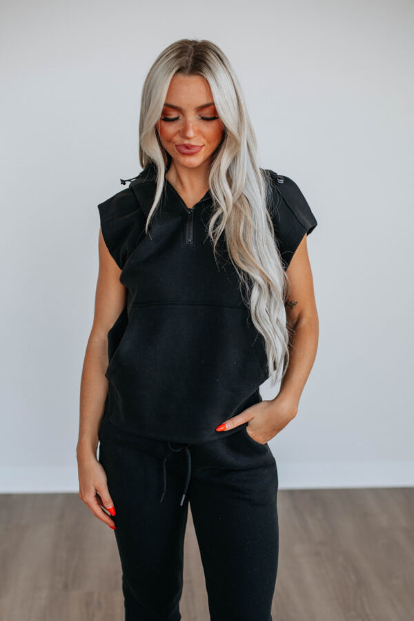 Grantham Lounge Top - Black