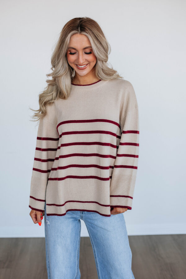 Halston Striped Sweater - Image 3