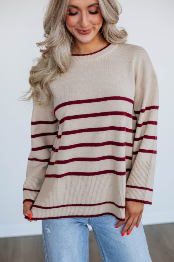 Halston Striped Sweater