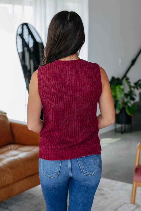 Hanlen Knit Tank - Plum - Image 5