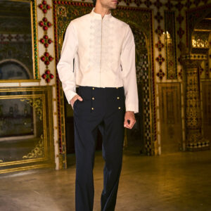 Tonal Bib Shirt & Sailor Pant Set
