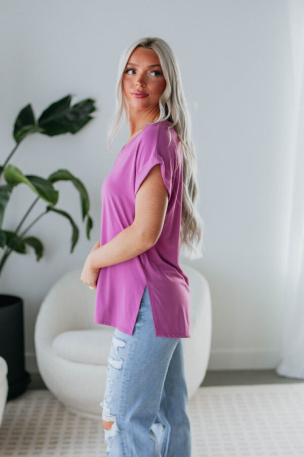 Jill Basic Tee - Orchid - Image 3