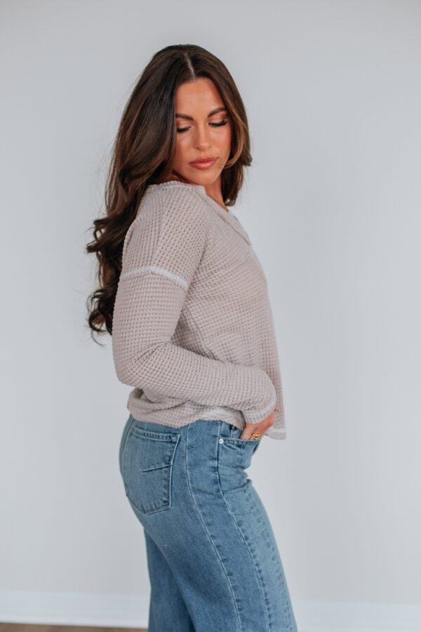 Korin Knit Top - Stone - Image 6