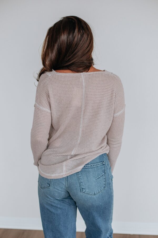 Korin Knit Top - Stone - Image 7