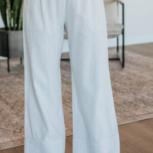 Luvan Striped Pants - Ivory Mix