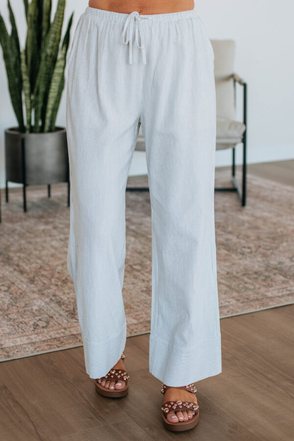 Luvan Striped Pants - Ivory Mix - Image 5