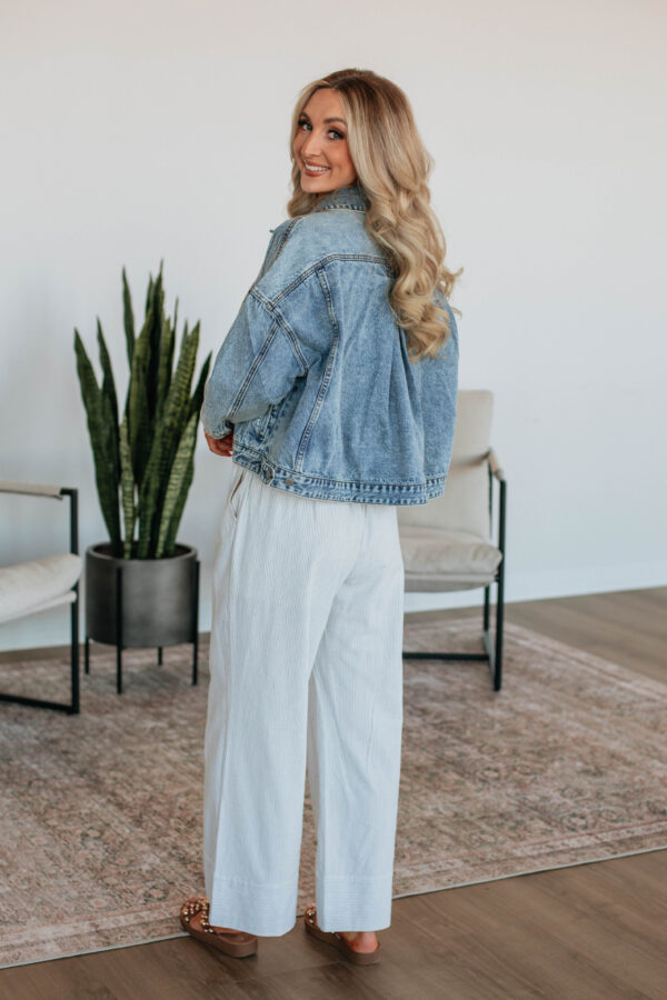 Luvan Striped Pants - Ivory Mix - Image 6