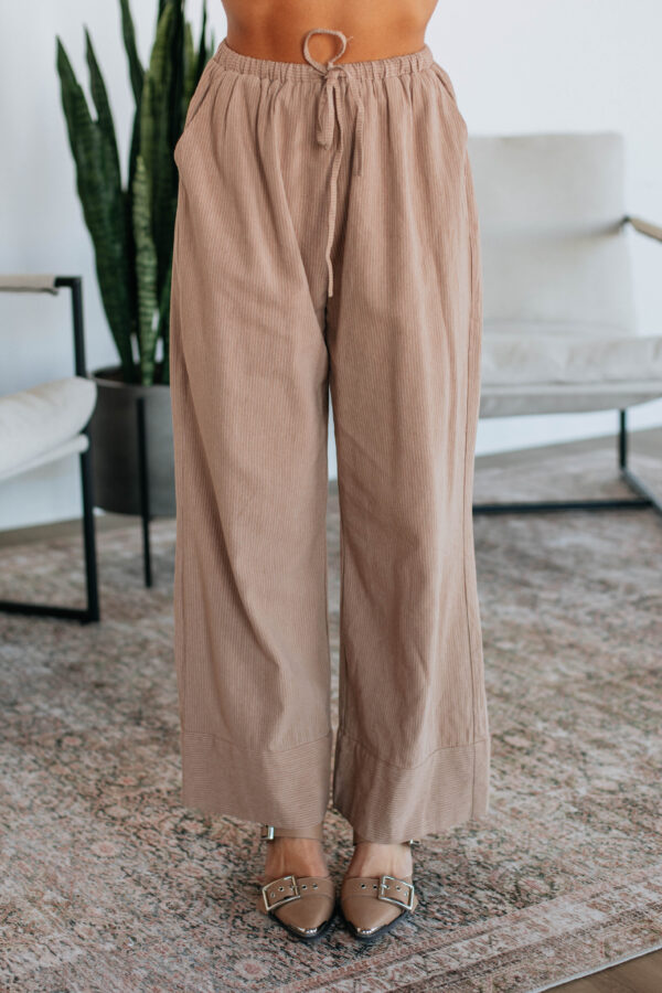 Luvan Striped Pants - Mocha Mix - Image 2