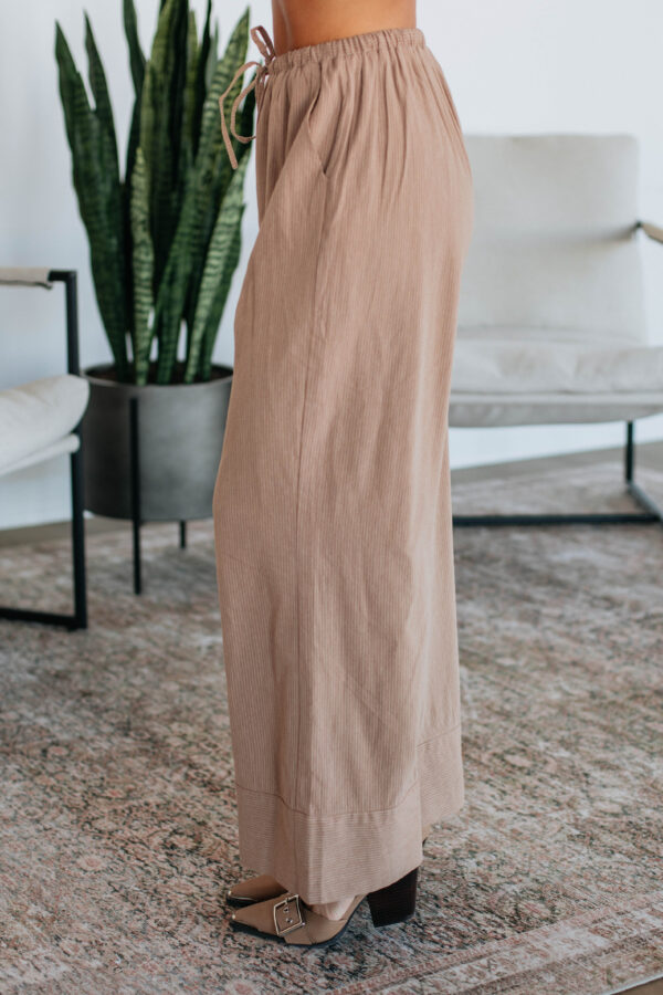 Luvan Striped Pants - Mocha Mix - Image 3