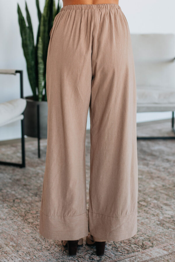 Luvan Striped Pants - Mocha Mix - Image 4