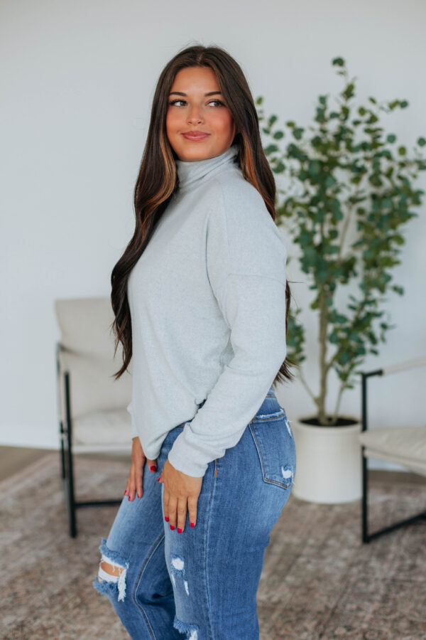 Marceline Long Sleeve Top - Stone - Image 5