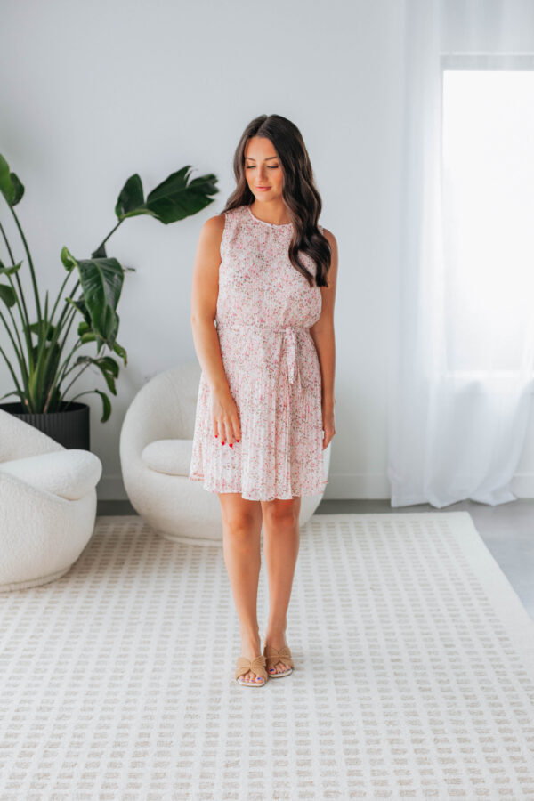 Marla Floral Dress - Cream - Image 2