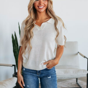 Mavie Knit Top - Cream