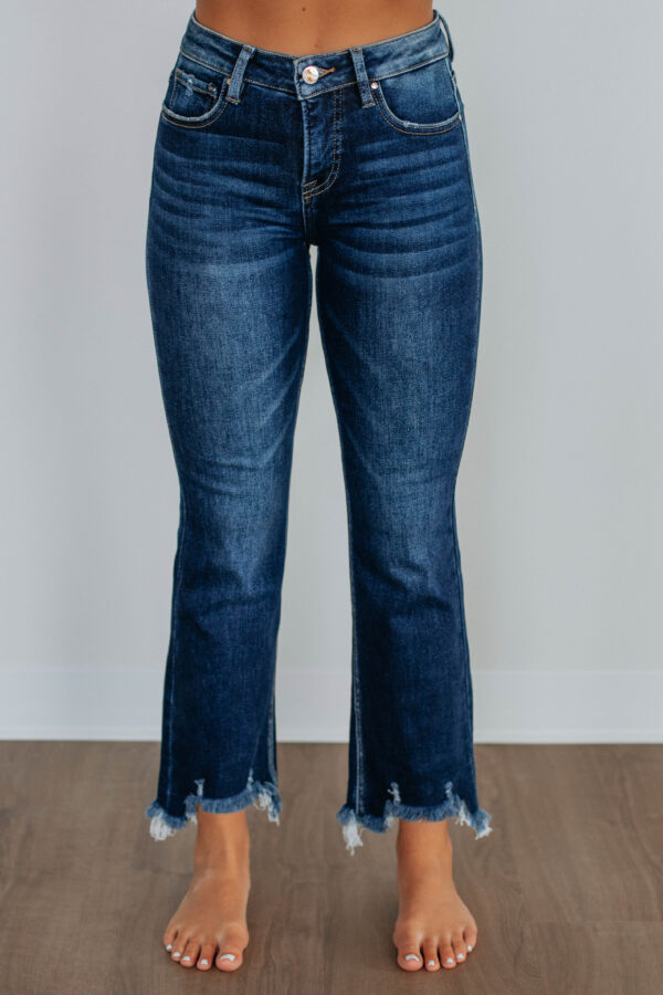 Neona Risen Jeans - Deep Blue - Image 4