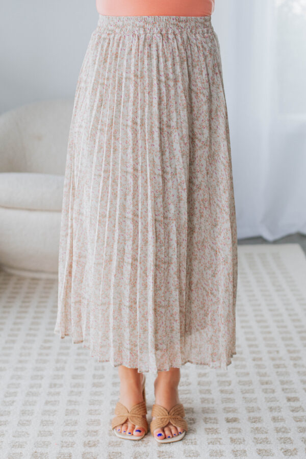 Orson Midi Skirt - Sage Mix - Image 2