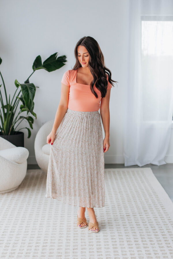 Orson Midi Skirt - Sage Mix - Image 3