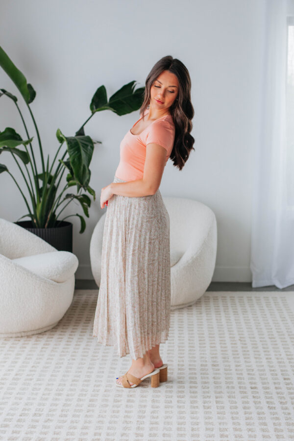 Orson Midi Skirt - Sage Mix - Image 4